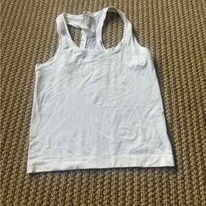 Lululemon white swiftly tech racer back Tank Top. Sz 3
